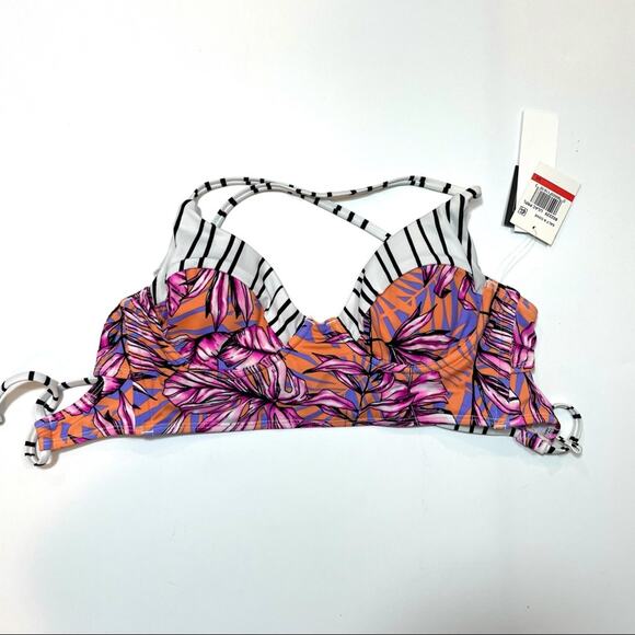 Salt+Cove LILAC MULTI Hawaii Bikini Swim Top - Picture 4 of 5